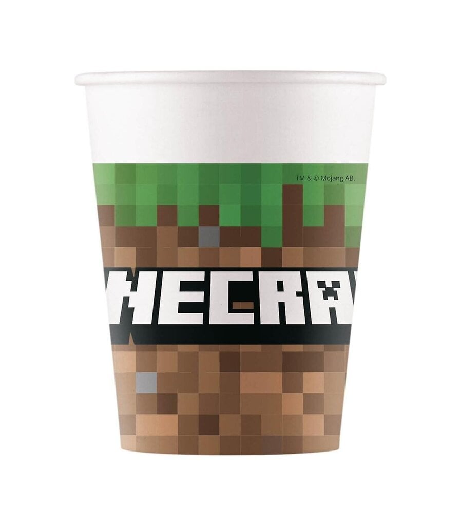 Vienreizējas lietošanas trauku komplekts Minecraft cena un informācija | Vienreizējie trauki | 220.lv