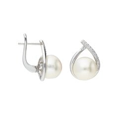 Sudraba auskari ar pērlēm Silver Pearls sievietēm W60617766 цена и информация | Серьги | 220.lv