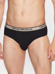 EMPORIO ARMANI Slips Nero/sabbia/nero 545665910 цена и информация | Мужские трусы Nek, черные | 220.lv