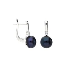 Sudraba auskari ar pērlēm Silver Pearls sievietēm W61024272 cena un informācija | Auskari | 220.lv