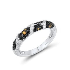 Серебряное кольцо со шпинелями и цирконами цена и информация | Кольца | 220.lv