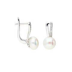 Серебряные серьги с подвеской и жемчугом Silver Pearls для женщин W58553864 1000000036047 цена и информация | Серьги | 220.lv