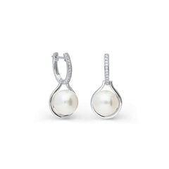 Sudraba auskari ar pērlēm Silver Pearls sievietēm W59371162 cena un informācija | Auskari | 220.lv