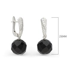 Серебряные серьги с ониксом Silver Colours для женщин W65284977 1000000036202 цена и информация | Серьги | 220.lv