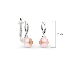 Sudraba auskari ar pērlēm Silver Pearls sievietēm W60617840 цена и информация | Серьги | 220.lv