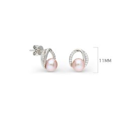 Серебряные серьги с подвеской и жемчугом Silver Pearls для женщин W60617814 1000000036217 цена и информация | Серьги | 220.lv