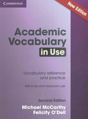Academic Vocabulary in Use Edition with Answers 2nd Revised edition cena un informācija | Svešvalodu mācību materiāli | 220.lv