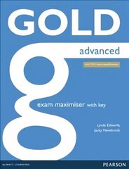 Gold Advanced Maximiser with Key New edition, Advanced, Gold Advanced Maximiser with Key cena un informācija | Svešvalodu mācību materiāli | 220.lv