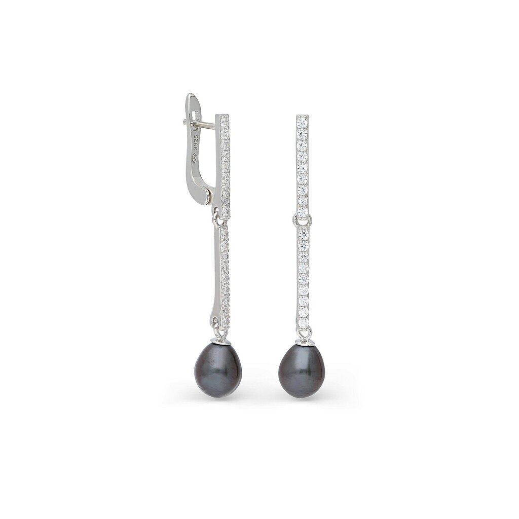 Sudraba auskari ar pērlēm Silver Pearls sievietēm W61022517 cena un informācija | Auskari | 220.lv