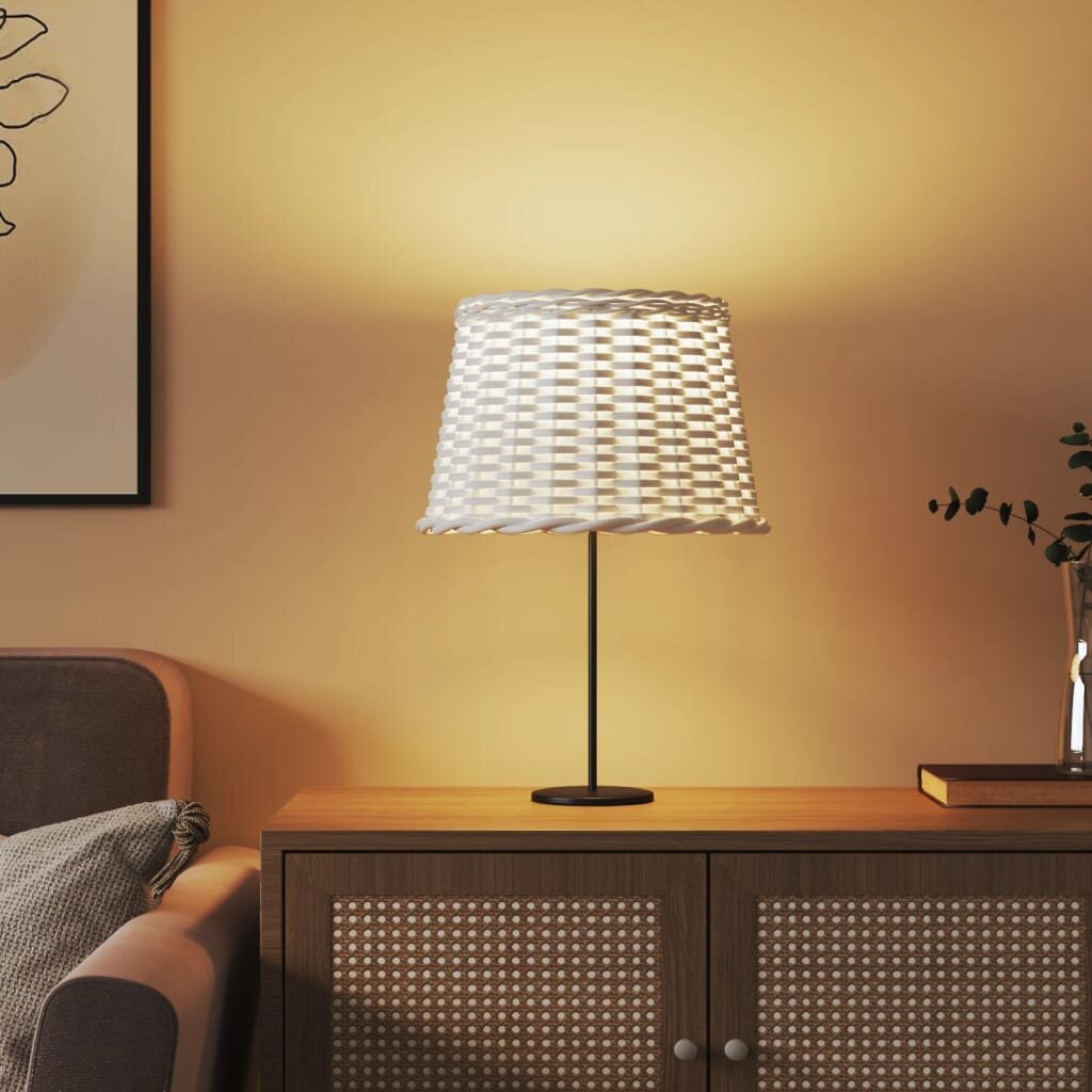 Lampas abažūrs, balts, Ø40x26 cm, pīts цена и информация | Galda lampas | 220.lv