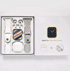 T55 Pro Max Set White цена и информация | Смарт-часы (smartwatch) | 220.lv