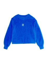 TOMMY HILFIGER Monogram Soft Sweater Kg0Kg07802Czu Cerulean Aqua 540125406 цена и информация | Свитеры, жилетки, пиджаки для девочек | 220.lv