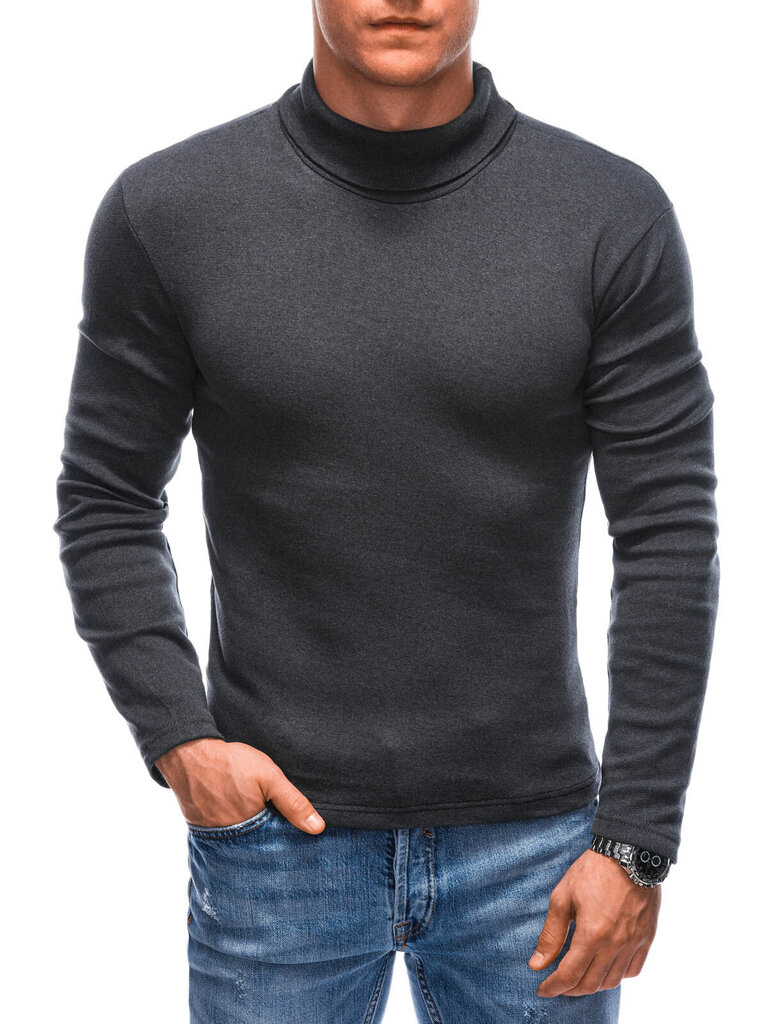Vīriešu polo krekls E213 - pelēks melanžs 123495-7 cena un informācija | Vīriešu džemperi | 220.lv
