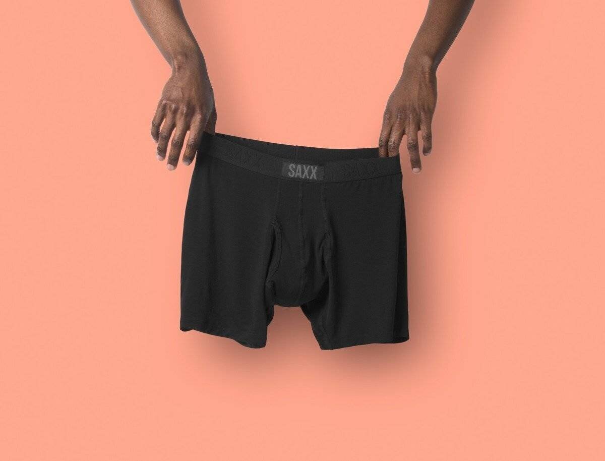 Bokseršorti vīriešiem, Saxx ULTRA BOXER BR FLY BLACK 55423-601 cena un informācija | Vīriešu apakšbikses | 220.lv