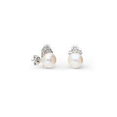 Sudraba auskari un pērlēm Silver Pearls sievietēm W62632396 1000000040721 cena un informācija | Auskari | 220.lv