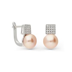 Серебряные серьги с подвеской и жемчугом Silver Pearls для женщин W62619347 1000000040738 цена и информация | Серьги | 220.lv