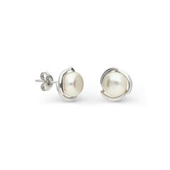 Sudraba auskari un pērlēm Silver Pearls sievietēm W62629511 1000000040756 цена и информация | Серьги | 220.lv