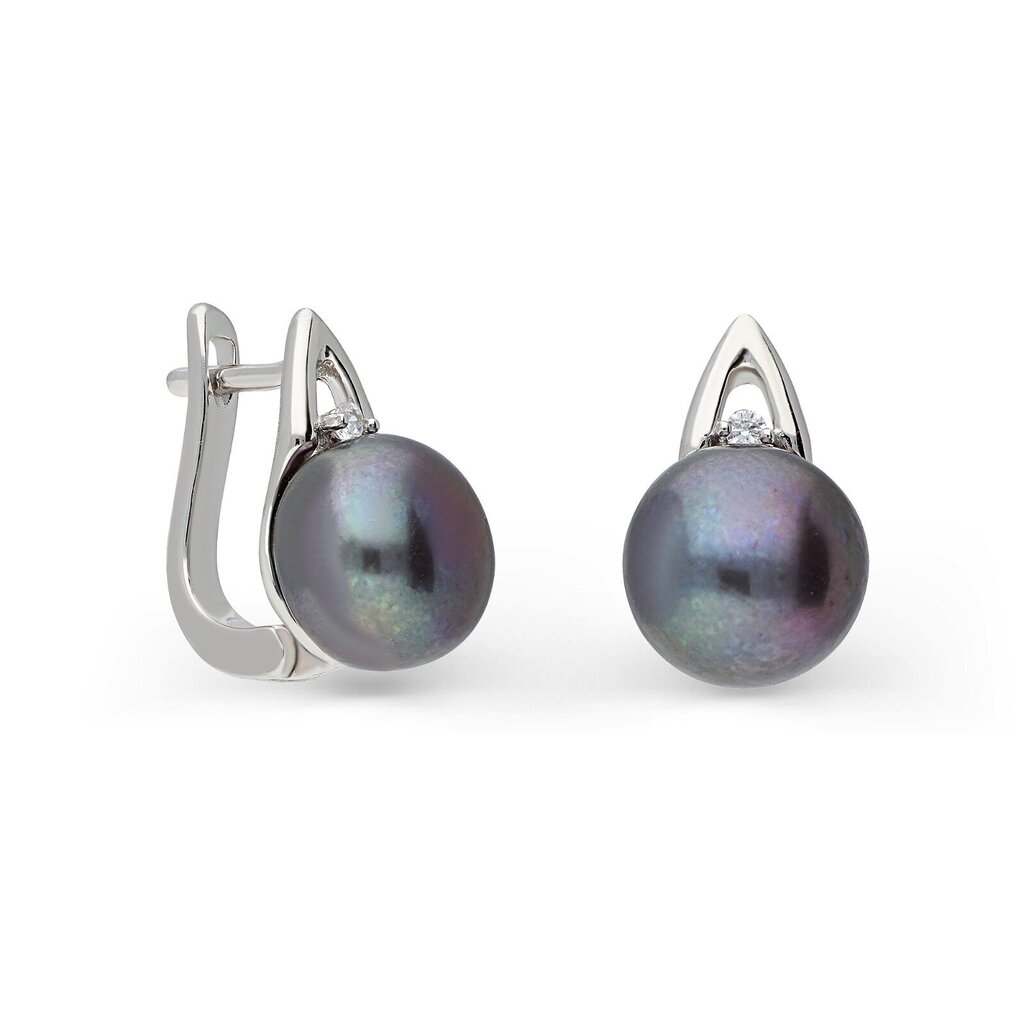Sudraba auskari ar pērlēm Silver Pearls sievietēm W62620163 cena un informācija | Auskari | 220.lv