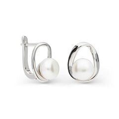 Серебряные серьги с подвеской и жемчугом Silver Pearls для женщин W62627919 1000000040797 цена и информация | Серьги | 220.lv