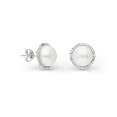 Серебряные серьги с подвеской и жемчугом Silver Pearls для женщин W62627145 1000000040820 цена и информация | Серьги | 220.lv