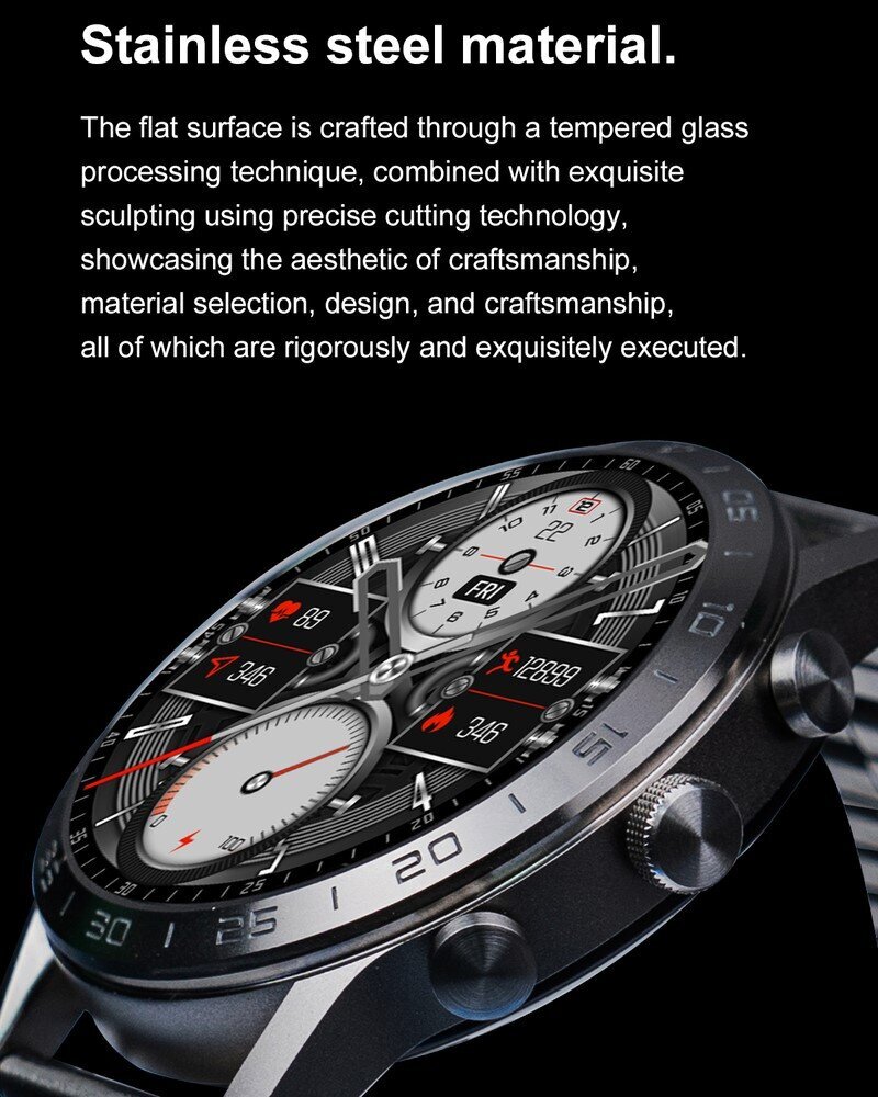 DT NO.1 DT70+ Silver Leather cena un informācija | Viedpulksteņi (smartwatch) | 220.lv