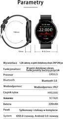 smartwatch unisex gravity gt1-1 - монитор сердечного ритма, циферблат с автоподзаводом (sg015a) цена и информация | Мужские часы | 220.lv