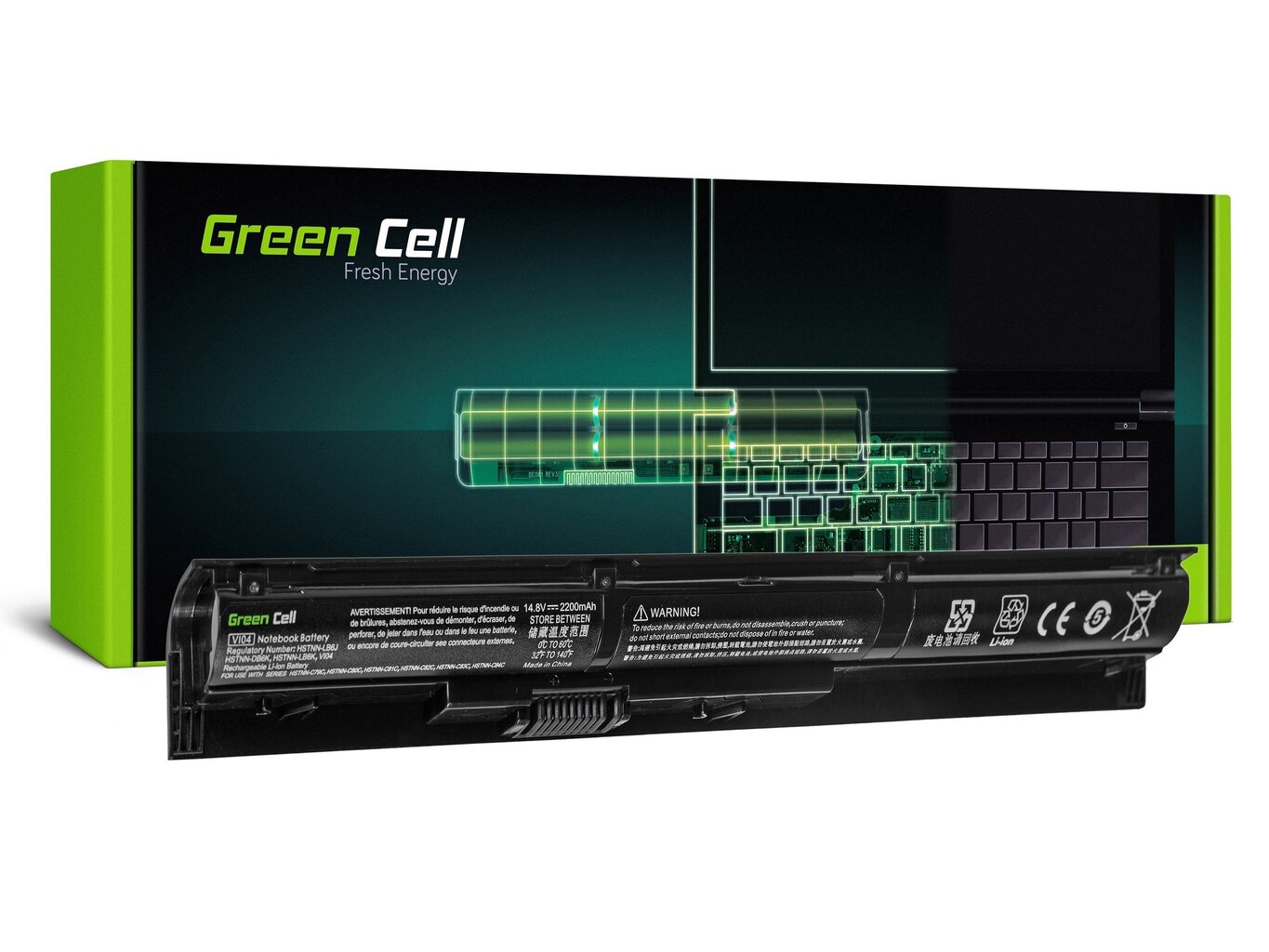 Green Cell Pro Laptop Battery for HP ProBook 440 G2 450 G2, Pavilion 15-P 17-F cena un informācija | Akumulatori portatīvajiem datoriem | 220.lv