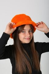 Cepure meitenēm, oranžs cena un informācija | Cepures, cimdi, šalles meitenēm | 220.lv