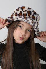 Cepure meitenēm, balts цена и информация | Шапки, перчатки, шарфы для девочек | 220.lv