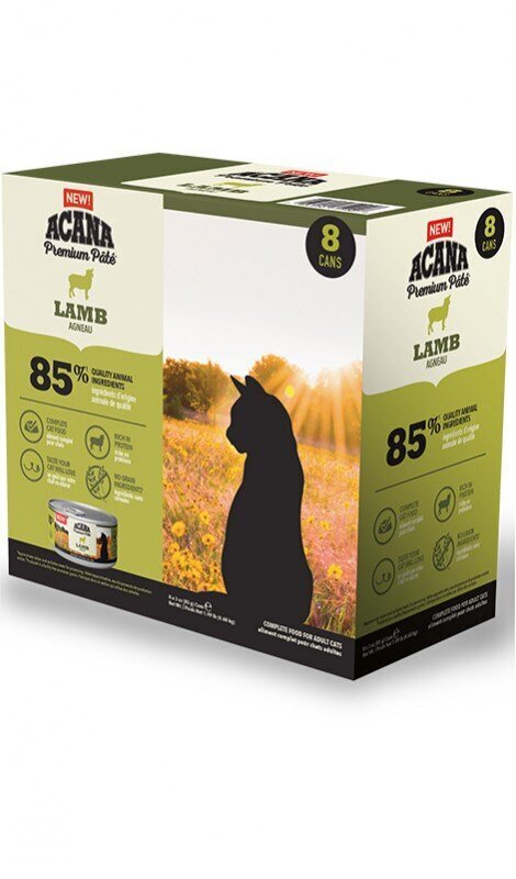 Acana Premium Pâté Lamb kaķiem, ar jēru, 85g, 8 gab. cena un informācija | Konservi kaķiem | 220.lv