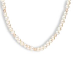 Sudraba kaklarota un pērlēm Silver Pearls sievietēm W60886697 cena un informācija | Kaklarotas | 220.lv