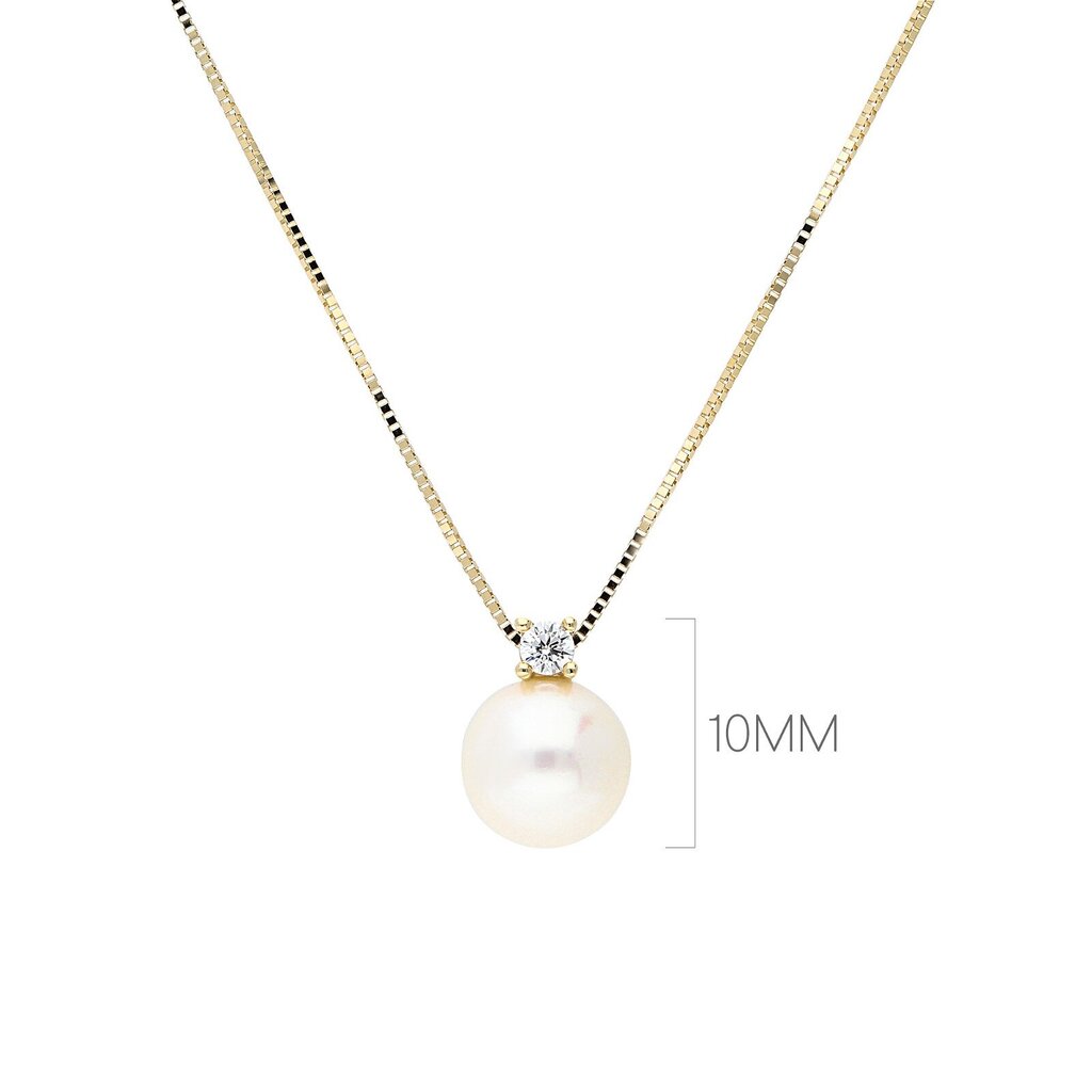 Zelta kaklarota ar piekariņu un pērlēm Gold Pearls sievietēm W58621961 цена и информация | Kaklarotas | 220.lv