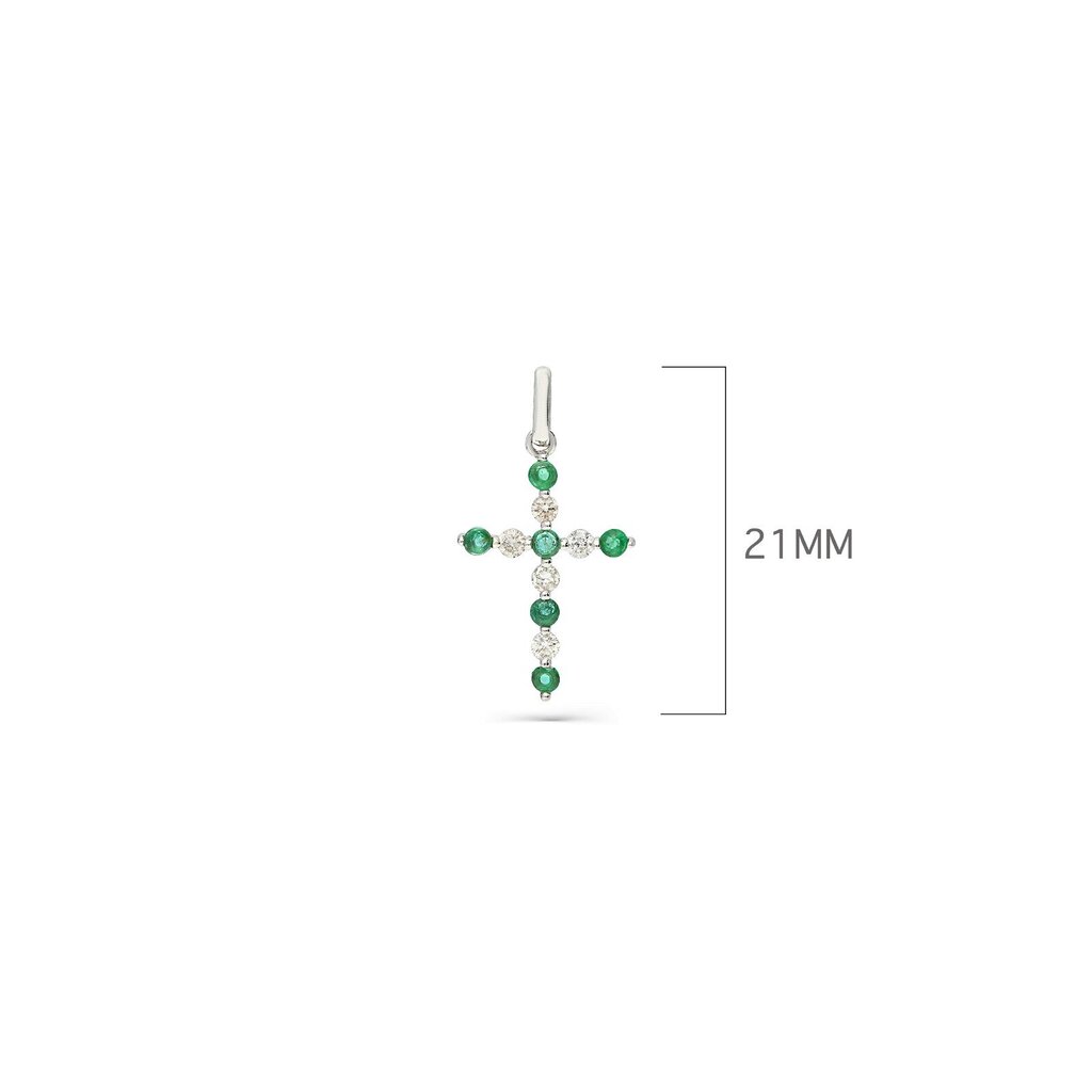 Zelta piekariņš-krustiņš ar briljantu Gold Diamonds sievietēm W59381551 cena un informācija | Kaklarotas | 220.lv