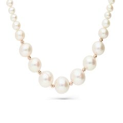 Zelta kaklarota un pērlēm Gold Pearls sievietēm W66205585 cena un informācija | Kaklarotas | 220.lv