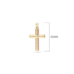 Zelta piekariņš-krustiņš Gold selection Unisex W60592160 цена и информация | Украшения на шею | 220.lv