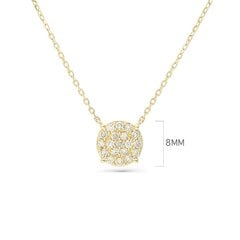Zelta kaklarota ar piekariņu ar briljantu Gold Diamonds sievietēm W59382168 цена и информация | Украшения на шею | 220.lv