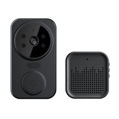 Bezvadu durvju zvans ar videokameru ELSA (melns) cena un informācija | Durvju zvani, actiņas | 220.lv