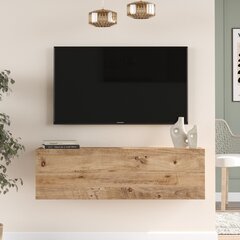 TV skapītis Asir, 100x29,1x29,6cm, gaiši brūns cena un informācija | TV galdiņi | 220.lv