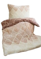 Комплект постельного белья Jerry Fabrics Beige Diamonds, 140х200, 2 части цена и информация | Комплекты постельного белья | 220.lv