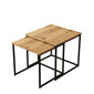 Dīvāna galds Asir, 50x47,8x50cm, 45x44,8x45cm, smilškrāsas цена и информация | Žurnālgaldiņi | 220.lv