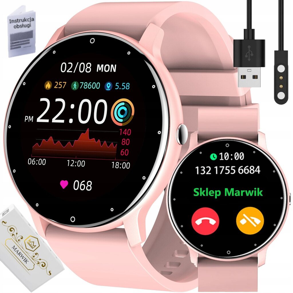 MARWIK ZL02 Rozā cena un informācija | Viedpulksteņi (smartwatch) | 220.lv