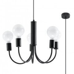 Chandelier PICCOLO 5 black CRIMSON SL.0855 цена и информация | Настенный/подвесной светильник Eye Spot 11 BL, чёрный | 220.lv