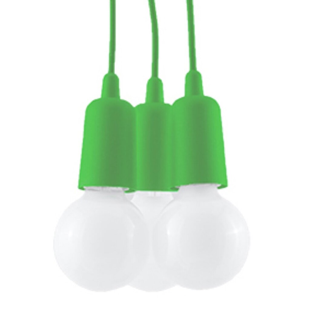 Piekarināma lampa DIEGO 3 zaļš cena un informācija | Piekaramās lampas | 220.lv