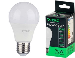 LED lampa E27/A60/10,5W/1055lm/3000K cena un informācija | V-TAC TV un Sadzīves tehnika | 220.lv