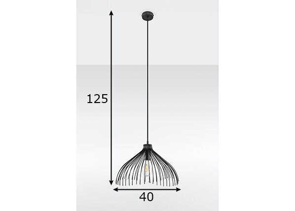 Piekarināma lampa UMB melns cena un informācija | Piekaramās lampas | 220.lv