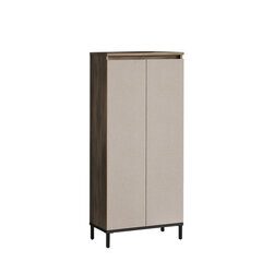 Шкаф Asir, 60x133,6x31,6см, светло-серый/коричневый цена и информация | Шкафчики в гостиную | 220.lv