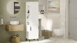Skapis Asir, 45x173,6x35,5cm, balts cena un informācija | Vannas istabas skapīši | 220.lv