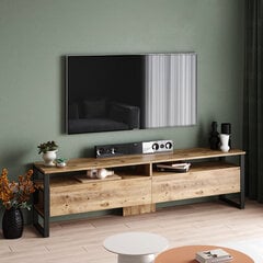 Подставка под телевизор Asir, 180x56x35,5см, коричневая цена и информация | Тумбы под телевизор | 220.lv