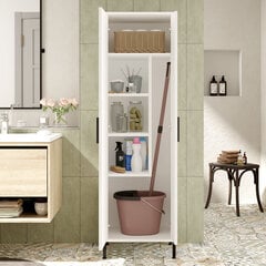 Шкаф Asir, 50,4x165x35,7см, белый цена и информация | Шкафчики для ванной | 220.lv