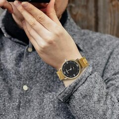 Мужские часы из натурального дерева BEWELL, кварцевые, аналоговые, календарь, коричневые цена и информация | Мужские часы | 220.lv